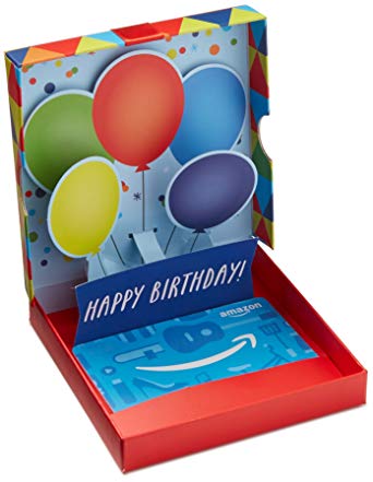 Gift Card in a Birthday Pop-Up Box