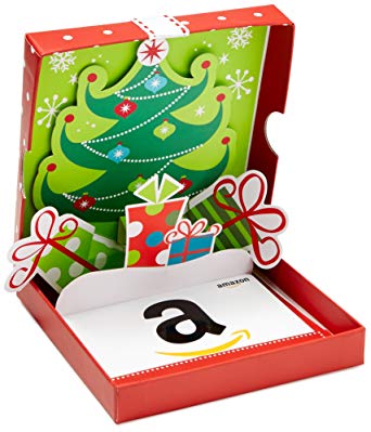 Gift Card in a Holiday Pop-Up Box